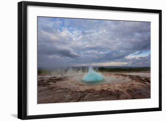 Geothermal Geysers And Pools In Iceland-Joe Azure-Framed Photographic Print