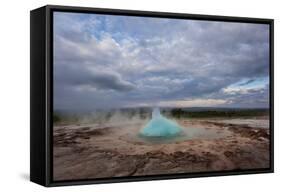 Geothermal Geysers And Pools In Iceland-Joe Azure-Framed Stretched Canvas