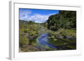 Geothermal River in the Waimangu Volcanic Valley, North Island, New Zealand, Pacific-Michael Runkel-Framed Photographic Print