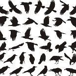 Trees and Crows Flying in the Sky-Gepard-Art Print