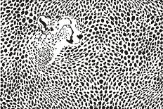 Pattern Cheetahs Background-Gepard-Art Print