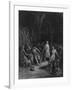 Geraint Slays Lord Doorm-Gustave Doré-Framed Art Print