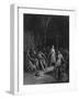 Geraint Slays Lord Doorm-Gustave Doré-Framed Art Print