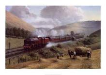 L.M.S. the Royal Scot, Tebay Troughs, 1935-Gerald Broom-Art Print