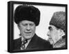 Gerald Ford (With Leonid Brezhnev) Art Poster Print-null-Framed Poster