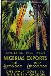 Nigeria's Exports - Gathering Palm Fruit-Gerald Spencer Pryse-Framed Stretched Canvas