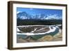 Geraldine Peak and the Athabasca River in Jasper National Park, Alberta, Canada-Richard Wright-Framed Photographic Print