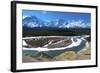 Geraldine Peak and the Athabasca River in Jasper National Park, Alberta, Canada-Richard Wright-Framed Photographic Print