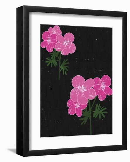 Geranium Blackboard-Lisa Stickley-Framed Giclee Print