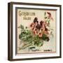 Geranium Brand - California - Citrus Crate Label-Lantern Press-Framed Art Print