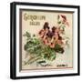 Geranium Brand - California - Citrus Crate Label-Lantern Press-Framed Art Print