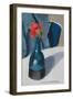 Geranium in Blue Vase-Sophie Harding-Framed Giclee Print