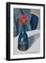 Geranium in Blue Vase-Sophie Harding-Framed Giclee Print