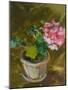 Geranium Oil Painting-Anna Pismenskova-Mounted Photographic Print