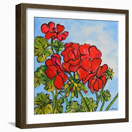 Geranium-Joan Thewsey-Framed Giclee Print