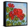 Geranium-Joan Thewsey-Framed Stretched Canvas