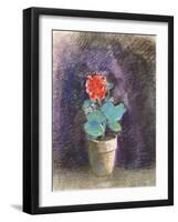 Geranium-Odilon Redon-Framed Giclee Print