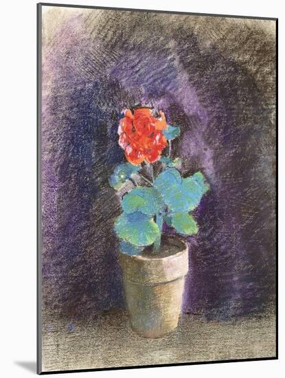 Geranium-Odilon Redon-Mounted Giclee Print