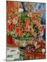 Geraniums and Cats, 1881-Pierre-Auguste Renoir-Mounted Giclee Print