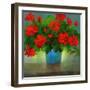 Geraniums I-Sheila Finch-Framed Art Print