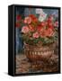 Geraniums in a Copper Basin, 1880 by Renoir-Pierre Auguste Renoir-Framed Stretched Canvas