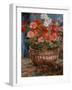 Geraniums in a Copper Basin, 1880 by Renoir-Pierre Auguste Renoir-Framed Giclee Print