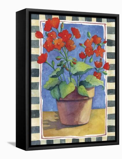 Geraniums-Fiona Stokes-Gilbert-Framed Stretched Canvas