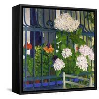 Geraniums-Koloman Moser-Framed Stretched Canvas