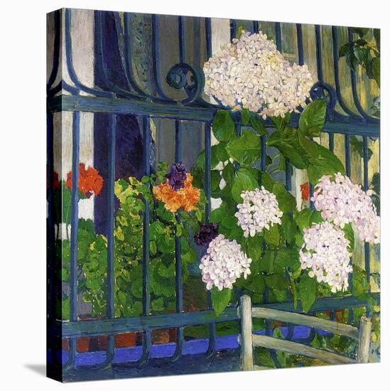 Geraniums-Koloman Moser-Stretched Canvas