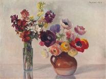 'Anemones and Wallflowers', c1909-Gerard Chowne-Giclee Print