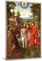 Gerard David Baptism of Christ Art Print Poster-null-Mounted Poster