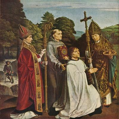 'Canon Bernardijn Salviati and Three Saints', 1501, (1909)