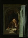 Scholar Sharpening a Quill Pen-Gerard Dou-Giclee Print