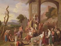 The Adoration of the Golden Calf (Oil on Canvas)-Gerard Hoet-Framed Giclee Print