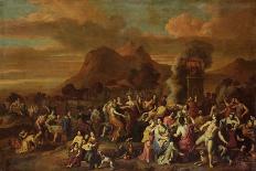 The Adoration of the Golden Calf (Oil on Canvas)-Gerard Hoet-Framed Giclee Print