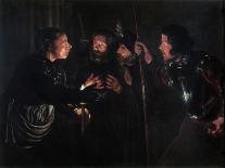 The Denial of St. Peter, c.1620-1625-Gerard Seghers-Stretched Canvas