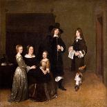 The Music Lesson, c.1670-Gerard ter Borch or Terborch-Giclee Print