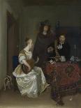 Three Figures Conversing in an Interior (The Paternal Admonitio), Ca 1654-Gerard Ter Borch the Younger-Giclee Print