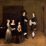 The Spinner, 1652-Gerard Ter Borch the Younger-Framed Giclee Print