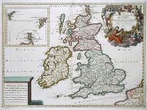Map of Britain and Ireland-Gerard Valck-Giclee Print