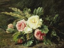 Study of Roses-Gerardina Jacoba Backhuysen-Framed Stretched Canvas