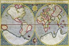 World Map of Mercator (1587) - in the Universe and Humanity by H. Kraemer-Gerardus (after) Mercator-Giclee Print