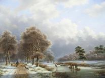 Bright Winter's Day-Gerardus Hendriks-Framed Stretched Canvas
