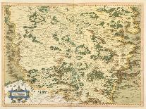 Hand Colored Engraved Map of South America, 1610-Gerardus Mercator-Stretched Canvas