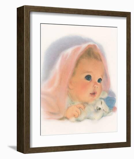 Gerber, Baby Surprise with Teddy-null-Framed Art Print