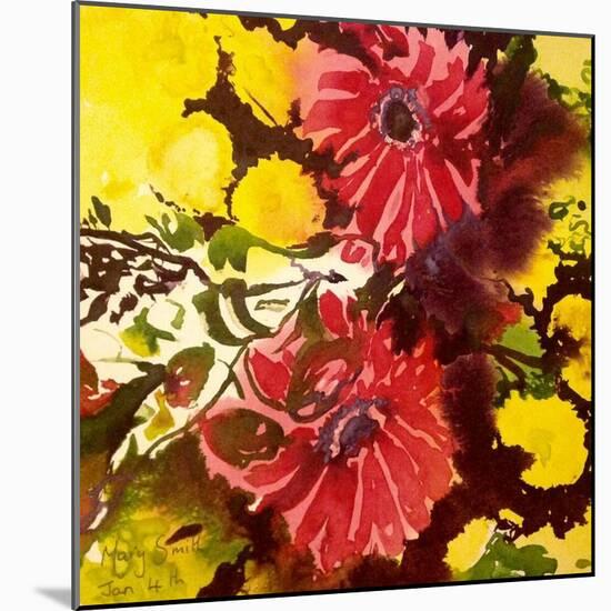 Gerberas-Mary Smith-Mounted Giclee Print