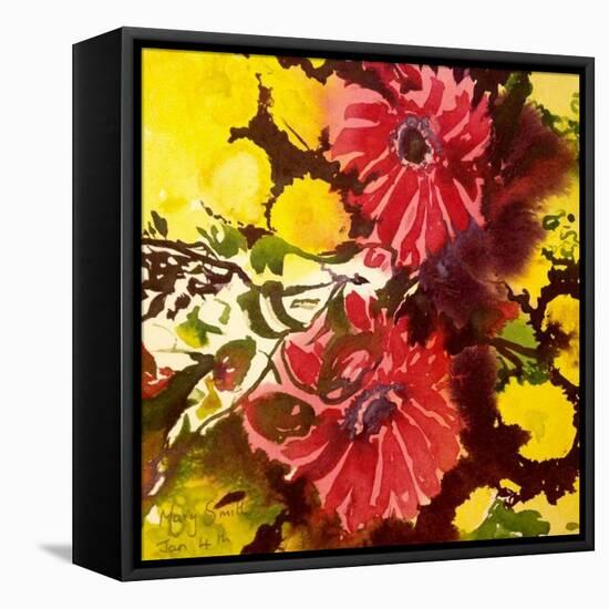 Gerberas-Mary Smith-Framed Stretched Canvas