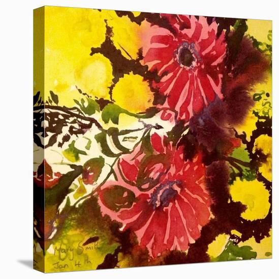 Gerberas-Mary Smith-Stretched Canvas
