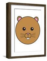 Gerbil-null-Framed Art Print