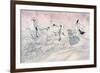 Gerda Is Terrified by the Snow Queen's Advance Guard, But She Said 'Our Fat-Arthur Rackham-Framed Giclee Print